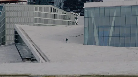 Oslo lockdown during Covid-19 in March 2020 库存影片 127077271