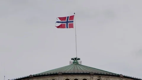 Oslo lockdown during Covid-19 in March 2020 库存影片 127090730