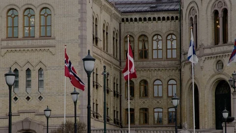 Oslo lockdown during Covid-19 in March 2020 库存影片 127091850