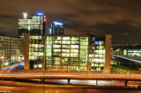 Oslo by night Foto stock
