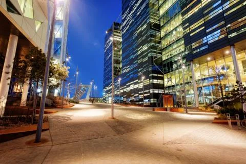 Oslo at Night Stock Photos