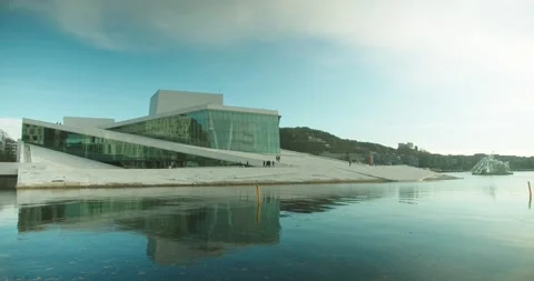 Oslo Opera House Video stock 143162569