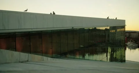 Oslo Opera House Stock Footage 143163467