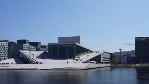Oslo Opera House Stock Footage 244684410
