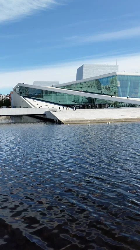 Oslo Opera House Stock Footage 344411300