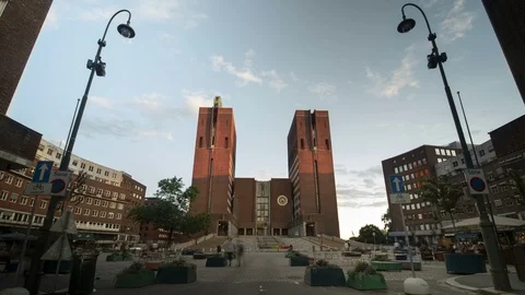 Oslo Rådhus Time-lapse Vidéo 113362198