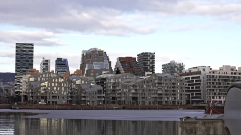 Oslo by the sea Stock Footage 267043379