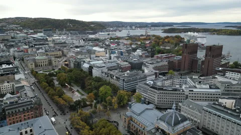 Oslo Skyline Stock Footage 217935809