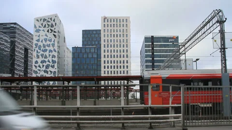 Oslo skyline pan Video stock 27523772