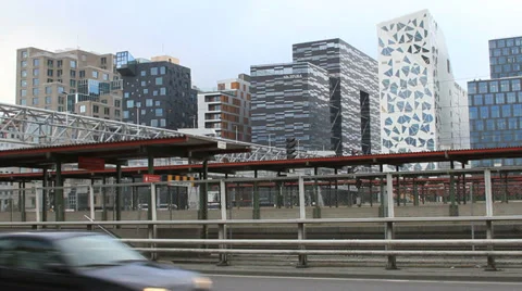 Oslo skyscrapers Stock Footage 27524121
