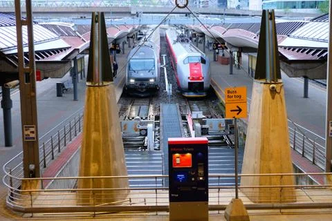 Oslo Train station Stock Photos