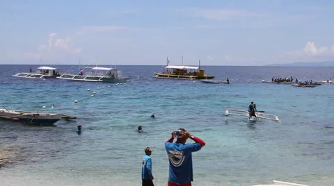 Oslob Beach Stock Footage 39979067