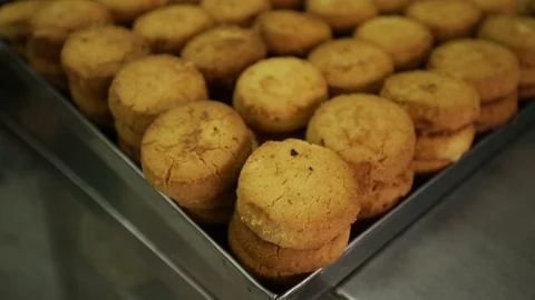 Osmania-Biscuits-for-sale-inside-a-cafe-Hyderabad-India Stock Footage 89212930