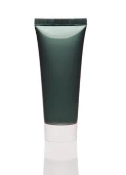 Osmetics Cleansing gel 40ml. For normal skin toning for men. Isolated on whit Stock Photos