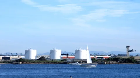 Osprey Landing at Navy Base Stock Footage 101815180