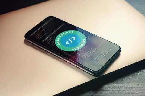 OSS - Open Source Software. Free software with user-granted rights for use Stock Illustration