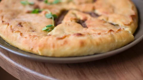 Ossetian pie close up Vidéo 69007889