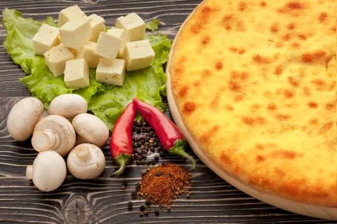Ossetian pie. Stock Photos