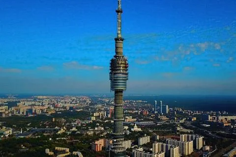 Ostankino television tower. Stock Photos