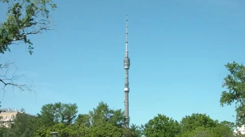 Ostankino Tower Stock Footage 5363425