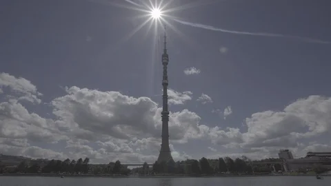 Ostankino tower moscow Stock Footage 85614701