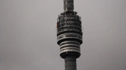 Ostankino TV Tower Stock Footage 6770214
