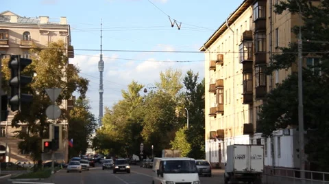 Ostankino TV Tower Stock Footage 6771078