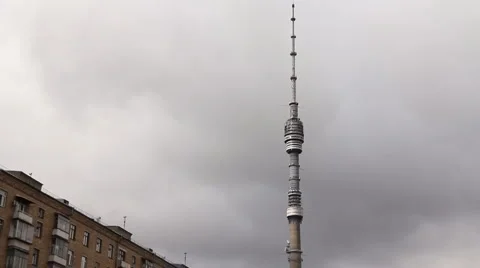 Ostankino TV Tower Stock Footage 6771121