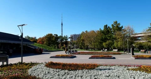 Ostankino TV tower Stock Footage 98200804