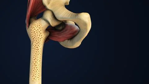 Osteoporosis Process in Leg Bone Illustrazione stock