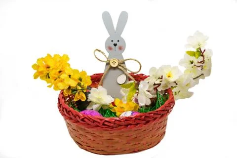 Osterkorb Foto stock