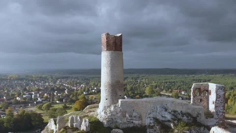 Osteyn Castle Poland Stock Footage 164237642