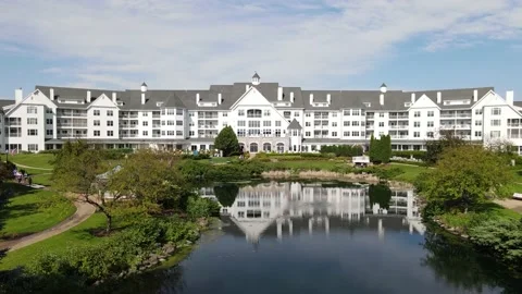 The Osthoff Resort Crane Shot Video stock 139647235