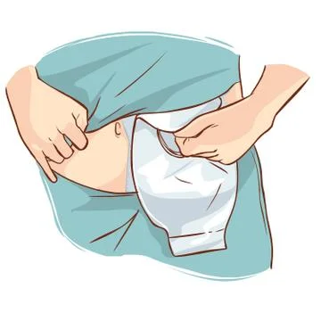 Ostomy bag vector illustration Stock Illustration