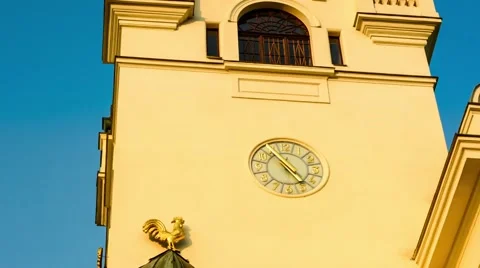 Ostrava old town hall time lapse Stock Footage 49034801