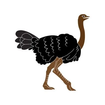 Ostrich icon Illustrazione stock