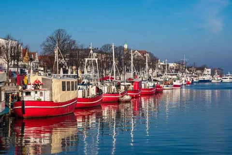 Ostsee,fischerboot,alter strom,boot,boote,fischerboote *** baltic sea,fish... Stock Photos