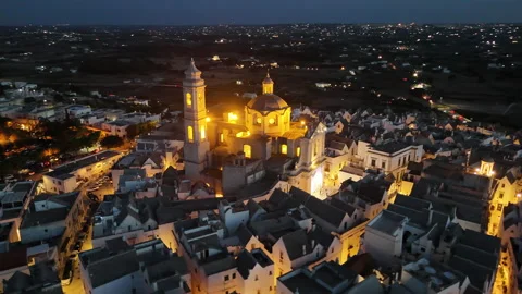 Ostuni 360 Duomo Stock Footage 316772395