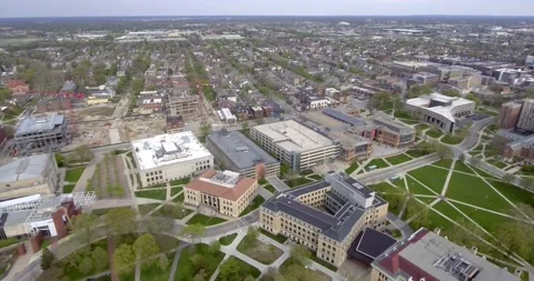 OSU Aerial of Campus Area During Covid-1... | Stock Video | Pond5