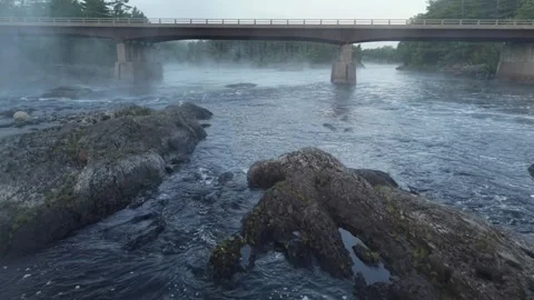 OT downstream under bridge 5-31-26 Stock Footage 340175607