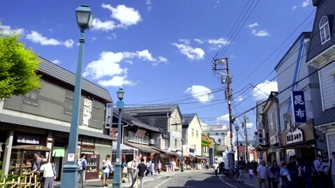 Otaru's Bunko-cho Stock Footage 161874199