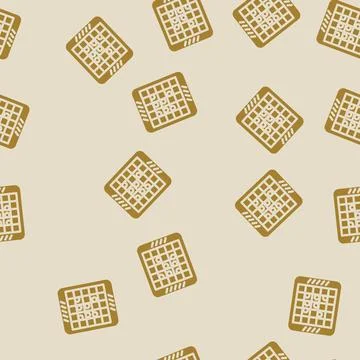 Othello game board table glyph vector seamless pattern イラスト素材