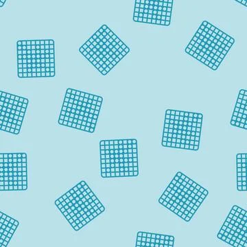 Othello game board table line seamless pattern Stock Illustration