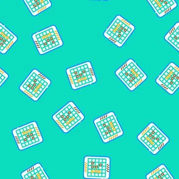 Othello game board table vector seamless pattern 스톡 일러스트
