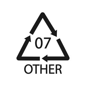 OTHER 07 recycling code symbol. Plastic recycling vector polyethylene sign. Stock-Illustration