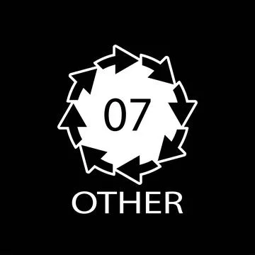 OTHER 07 recycling code symbol. Plastic recycling vector polyethylene sign. Stock-Illustration