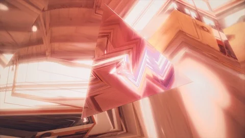 Other Dimension Triangular Tunnel 動画素材 101958820