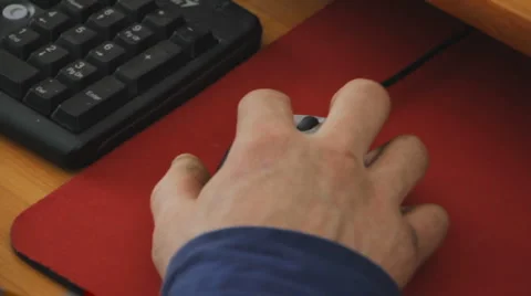 Others 0004 - moving the mouse Vídeo Stock 1217265
