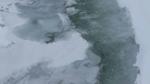 Others 0012 - breaking ice Stock Footage 1217818