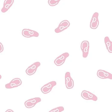 Otitis disease glyph vector seamless pattern sign Illustrazione stock